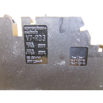 Sprecher+Schuh V7-RD3 Terminals Block V7RD3 Black (Pack of 14) - New No Box
