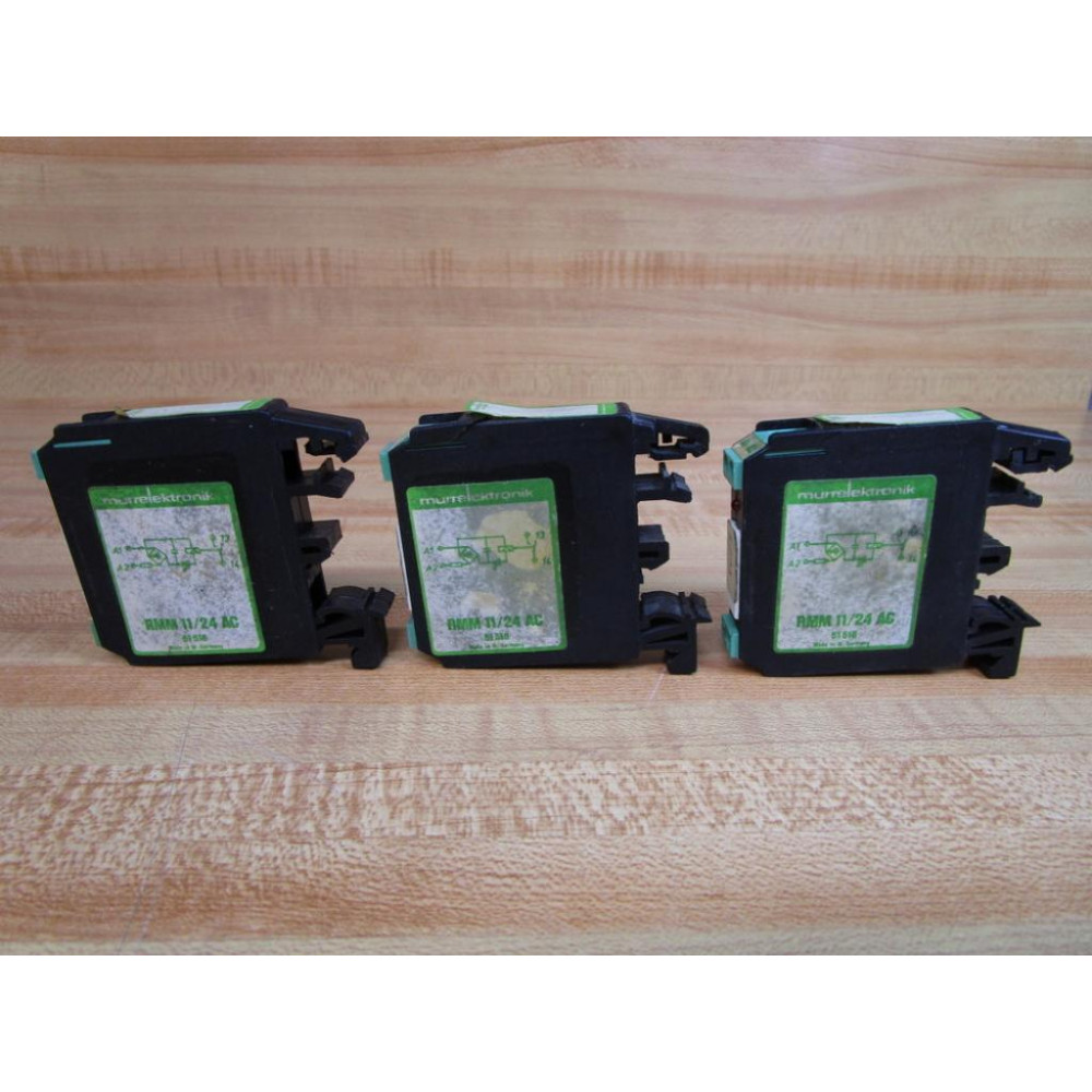 Murr Elektronik 51516 Relay RMM 1124 (Pack of 3) - Used Murr Elektronik 51516 Relay RMM 1124 (Pack of 3) - Used
