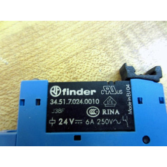 Finder 93.01.7.024 Relay Socket 93017024 W 34.51.7.024.0010 Relay - New No Box