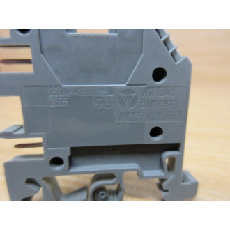 Weiland WK2.5U8113SH Bamberg Terminal Block WK25U8113SH (Pack of 4) - New No Box