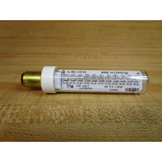 Uniglo Canada LR109318 Red LED Solid State Bulb EX300 Bayonet Base - New No Box