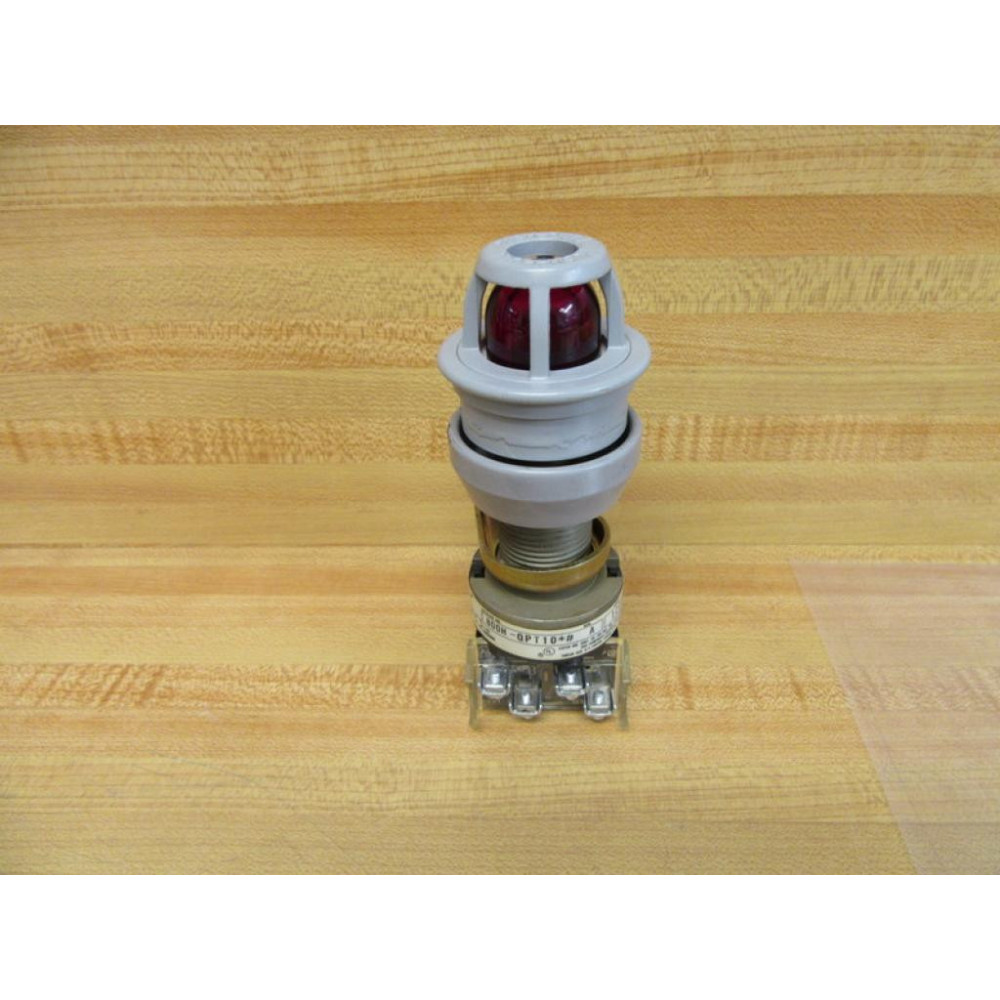 Allen Bradley 800H-QPT10R Red Push Button Light - Used