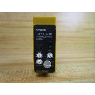Omron E3A2-XCM4D Photoelectric Switch E3A2XCM4D WOut Black Connector - Used