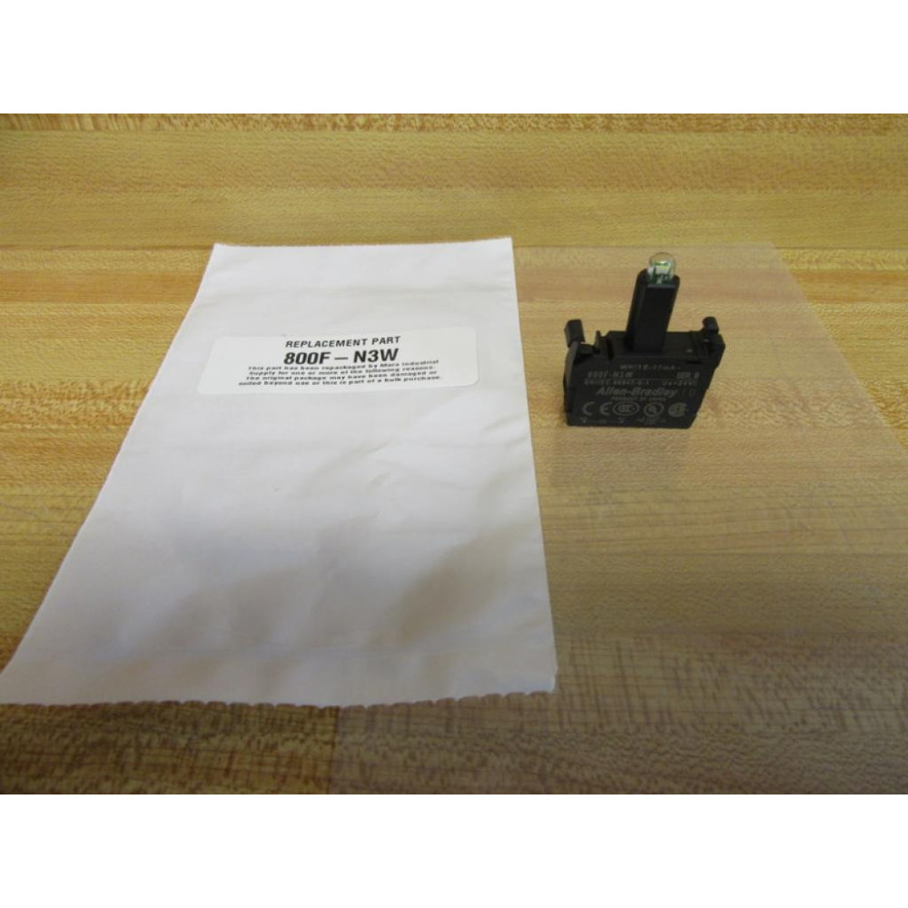 Allen Bradley 800F-N3W Light Module 800FN3W White Series B 17mA