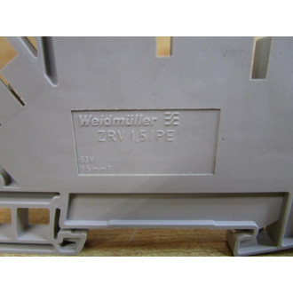 Weidmuller ZRV 1.5PE Terminal Block ZRV15PE (Pack of 13) - New No Box
