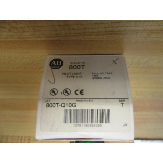 Allen Bradley 800T-Q10G Pilot Light 800TQ10G