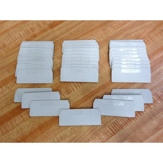 Weidmuller ZAPTW3 End PlateTerminal ZAPTW3 (Pack of 37) - New No Box
