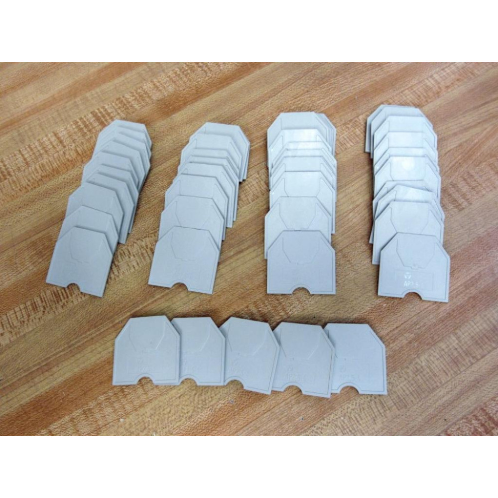 Schneider Electric AB1AC24 End Cover 6PGG4 (Pack of 45) - New No Box Schneider Electric AB1AC24 End Cover 6PGG4 (Pack of 45) - New No Box