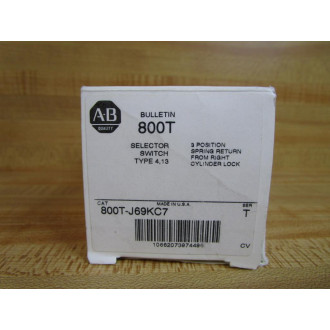 Allen Bradley 800T-J69KC7 Selector Switch 800TJ69KC7 WKeys