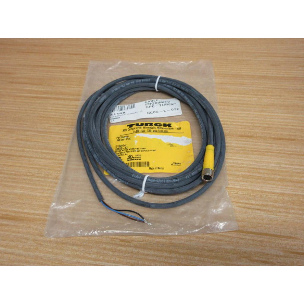 Turck PKG 3M-4S90 PicoFast Cordset U2515-62 Turck PKG 3M-4S90 PicoFast Cordset U2515-62
