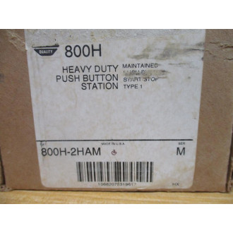 Allen Bradley 800H-2HAM Push Button Enclosure 800H2HAM Enclosure only