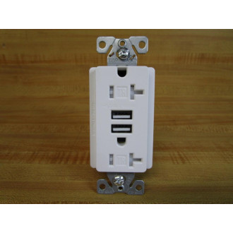 Eaton TR7756W-BOX USB Charger WDuplex Receptacle TR7756