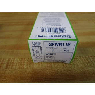 Leviton GFWR1-W Smartlock Pro Self Test GFCI Outlet GFWR1W