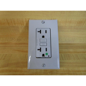 Leviton N7899-HGG Hospital Grade Slim GFCI WWallplate N7899HGG