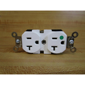 Leviton 8300-W Duplex Receptacle 8300W (Pack of 2)