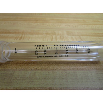 Brooks Tube S-925-J-196-AAA Flow Meter S925J196AAA - New No Box