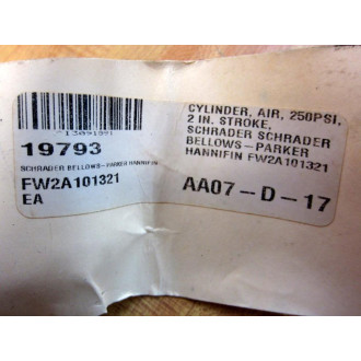 Schrader Bellows FE-A1-01-321 Cylinder FEA101321 - Used