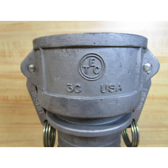 Ever-Tite 3C 3" Quick Connect Coupler Hose Shank - New No Box