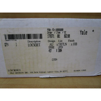 Yale AU x5307LN x10B Lockset AU 5307LN 10B