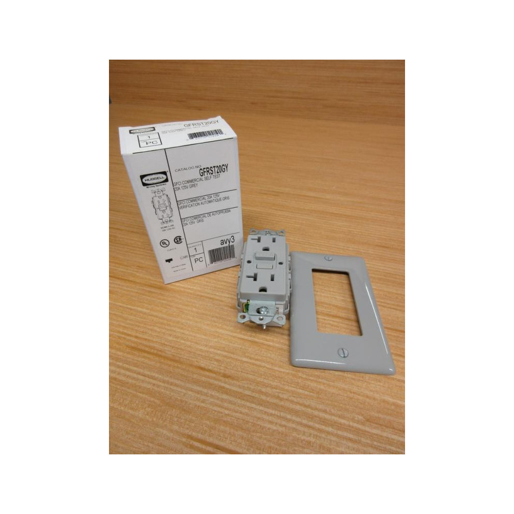 Hubbell GFRST20GY GFCI Receptacle