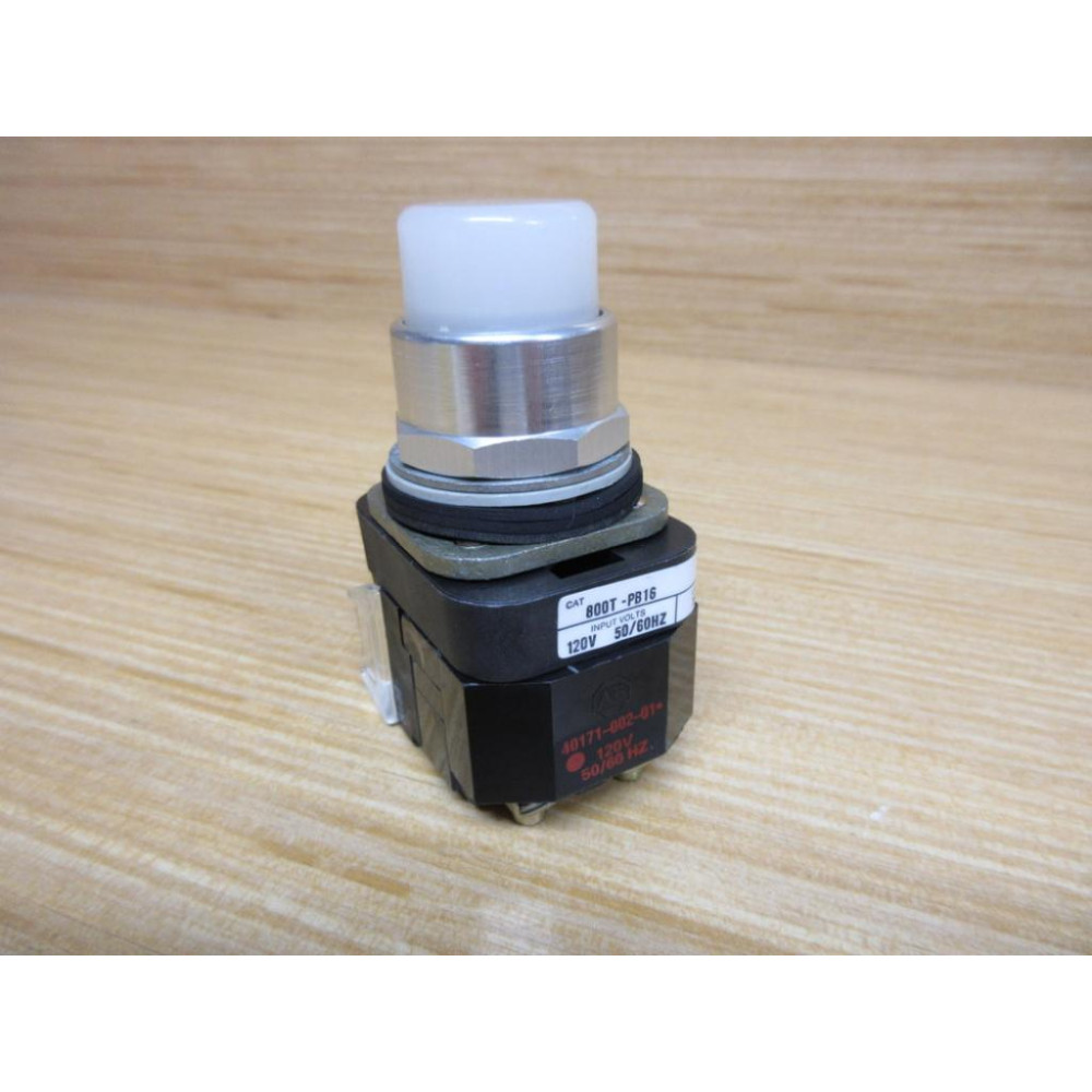 Allen Bradley 800T-PB16W White Button 40171-002-01, 800T-XA - New No Box