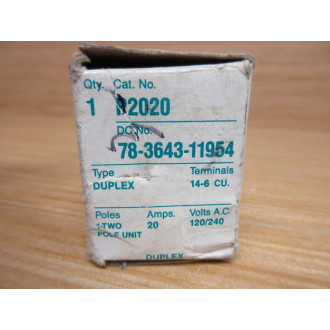 Siemens P2020 20A Circuit Breaker