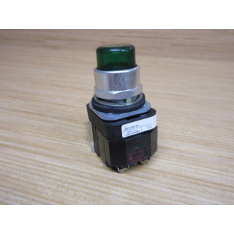 Allen Bradley 800T-PB16G Green Push Button W40171-002-01, 800T-XA - Used