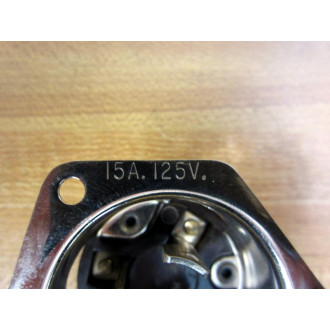 Hubbell 15A-125V Twist-Lock Flanged Inlet 15A125V L5-15P - New No Box