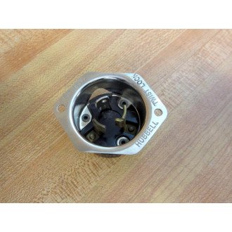 Hubbell 15A-125V Twist-Lock Flanged Inlet 15A125V L5-15P - New No Box
