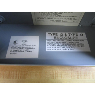 Hoffman A1010SC JIC Box 54240 10"X10"X4" - New No Box