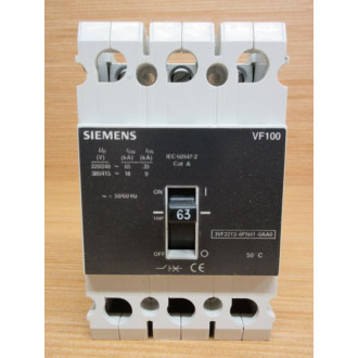 Siemens 3VF2213-0FN41-0AA0 63A Circuit Breaker 3VF22130FN410AA0