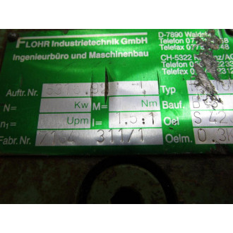 Flohr Industrial Technik 5318.92 Gear Reducer K110 3 Shaft - Used