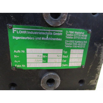 Flohr Industrial Technik 5483.93 Gear Reducer K110 3 Shaft - Used