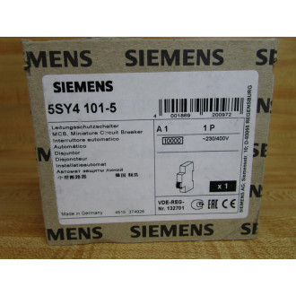 Siemens 5SY4 101-5 1A Circuit Breaker 4 001869 200972