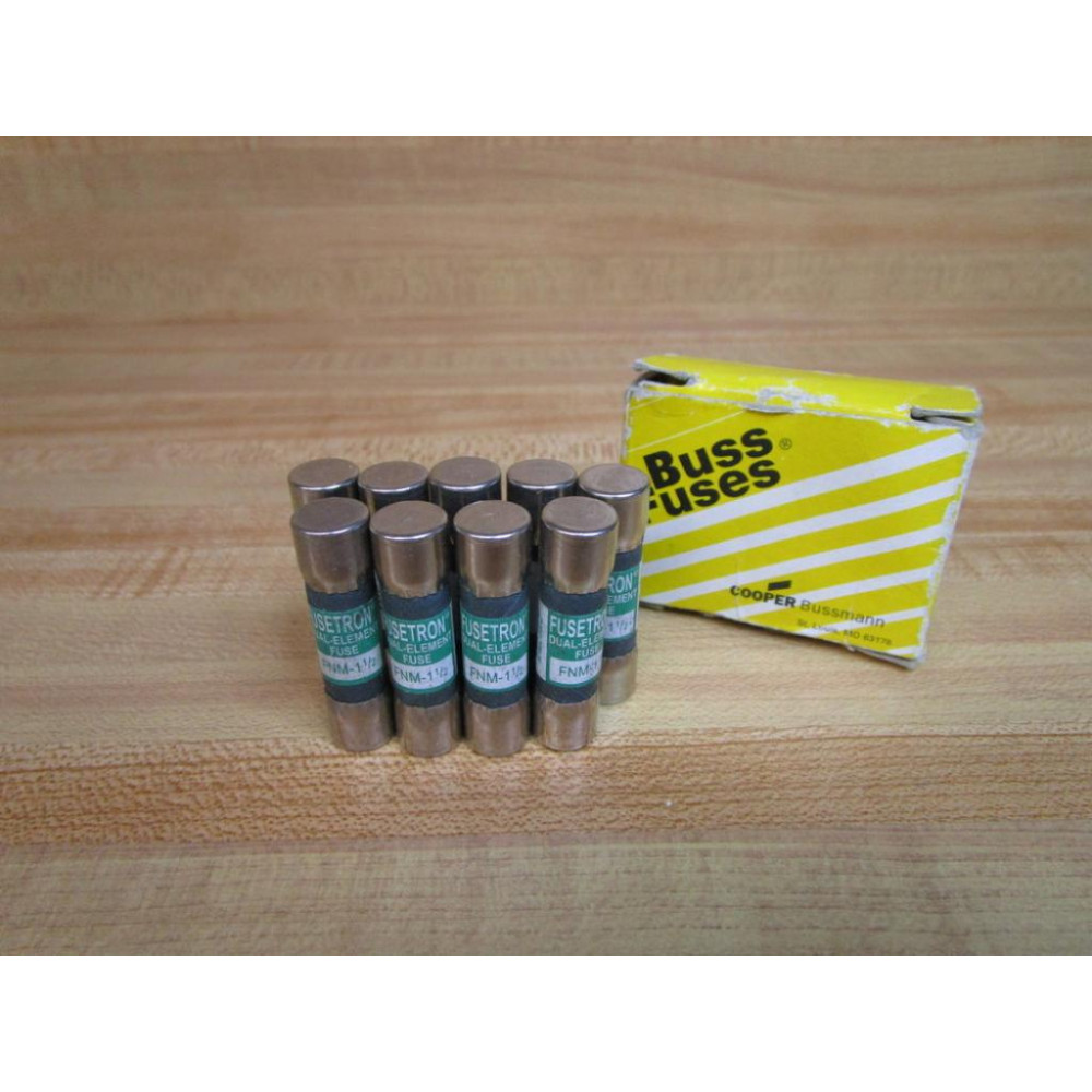 Fusetron FNM-1 12 Bussmann Fuse FNM112 Cooper (Pack of 9)