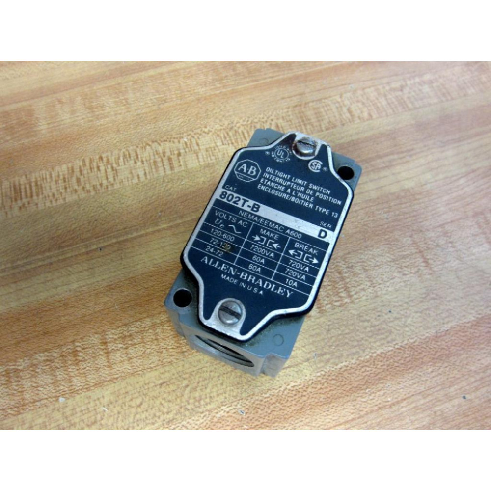 Allen Bradley 802T-B Limit Switch 802TB - Used Allen Bradley 802T-B Limit Switch 802TB - Used