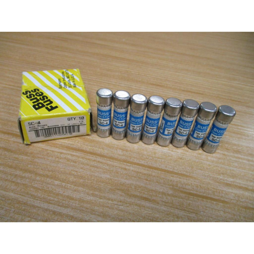 Cooper Bussman SC-4 Buss 4A Fuse SC4 (Pack of 8)