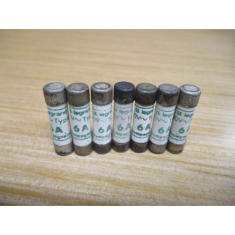 Legrand 6A Fuse Type A, 380VAC (Pack of 7) - Used