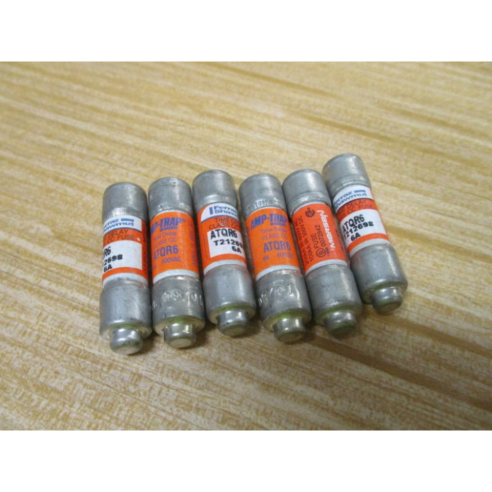 Gould Shawmut Ferraz ATQR6 Mersen Fuse Cross Ref 4ZCF1 (Pack of 6) - New No Box
