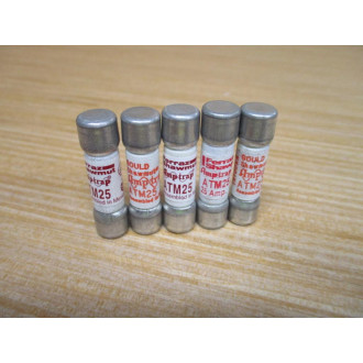 Gould Shawmut ATM25 Ferraz Amp-Trap 25A Fuse (Pack of 5) - New No Box