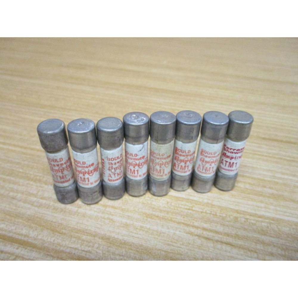 Ferraz Shawmut ATM1 Gould Amp-Trap 1A Fuse (Pack of 8) - New No Box