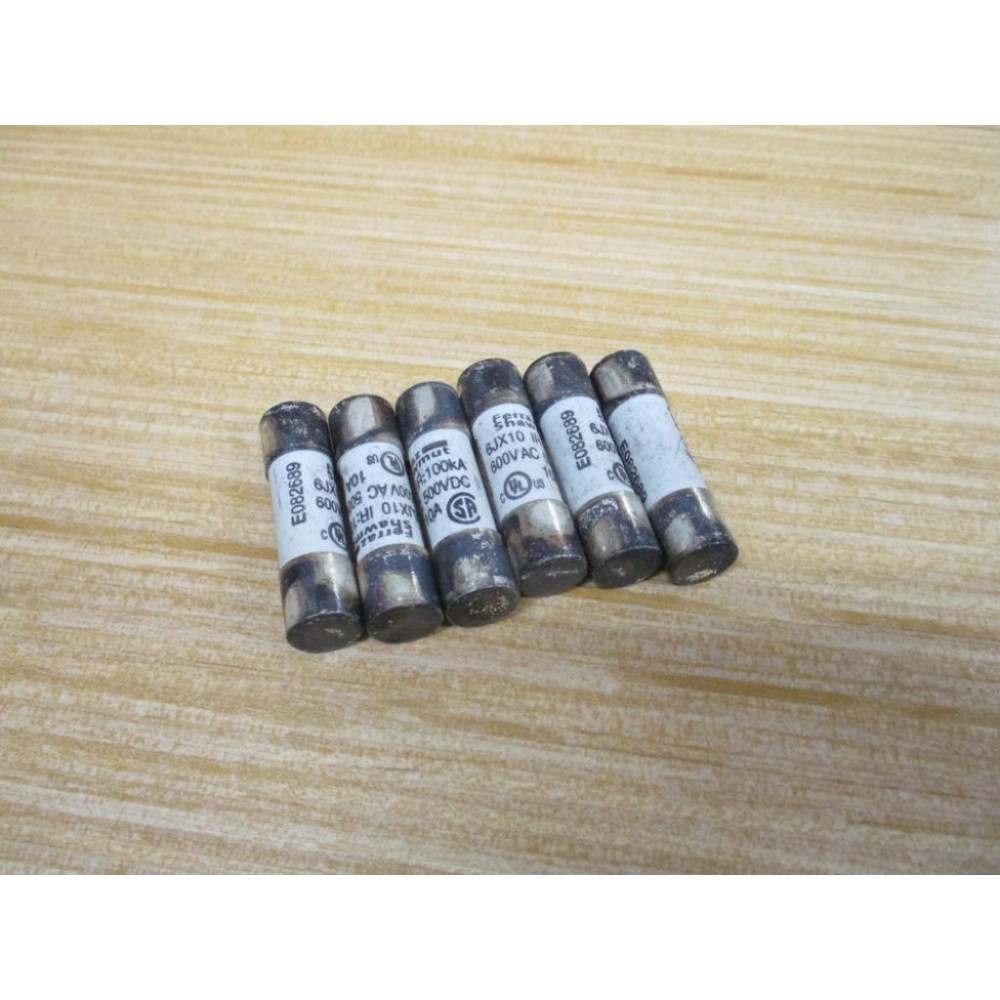 Ferraz Shawmut 6JX10 10A Fuse (Pack of 6) - Used