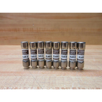 Littelfuse KLKR-8 Fuse Cross Ref 486M72, KLKR008 (Pack of 8) - New No Box