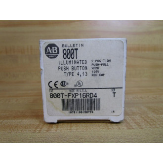 Allen Bradley 800T-FXP16RD4 Push Button W40171-002-01, W800T-XD4