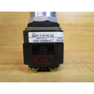 Allen Bradley 800T-FXP16RD4 Red Button W40171-002-01, W800T-XD4