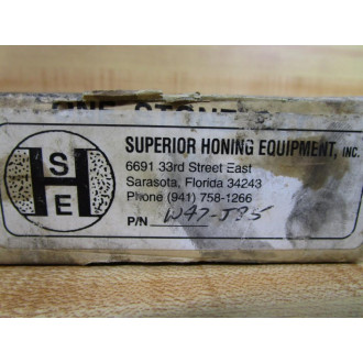 Superior Honing Equipment W47-J85 SHE Honing Stone Set W47J85 Missing Stone