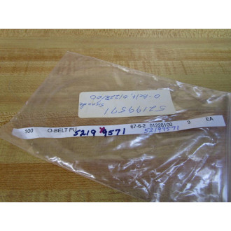 5219 9571 O-Belt PU Hollow Round Belt 1064203 (Pack of 3) - New No Box