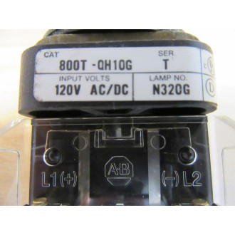 Allen Bradley 800T-QH10G Pilot 800TQH10G Green - Used