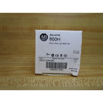 Allen Bradley 800H-WRH2R Pilot Light 800HWRH2R W800TC-N374