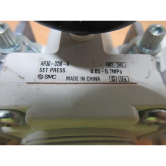 SMC AR30-02M-A Regulator AR3002MA W AF30-02-A, AL30-02-A, AC30-02M-A - Used